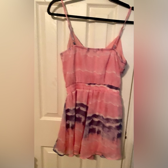 Trixxi women/junior tie dye spaghetti strap romper size M - Picture 6 of 8